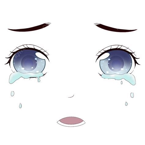 Tear Eyes Hd Transparent, Anime Eyes With Tears, Shed Tears, Tears, Eyebrow PNG Image For Free ...