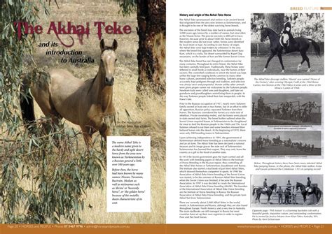 (PDF) History and origin of the Akhal-Teke Horse The Akhal Teke · PDF fileThe Akhal Teke History ...