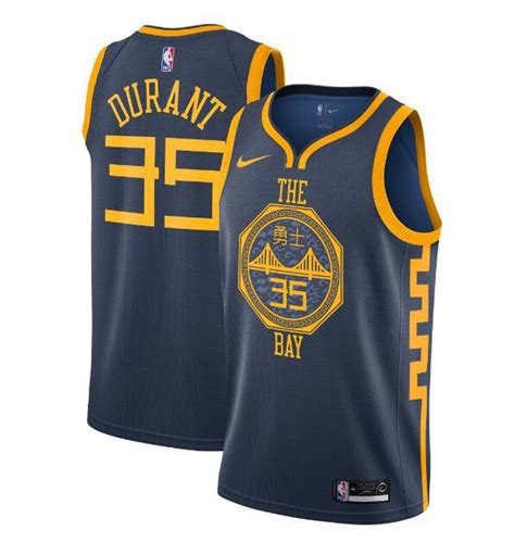 Size M Men's Kevin Durant #35 Golden State Warriors 2018/19 Swingman ...