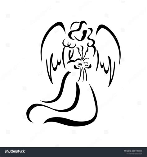 3,438 Black And White Angel Clip Art Royalty-Free Images, Stock Photos & Pictures | Shutterstock