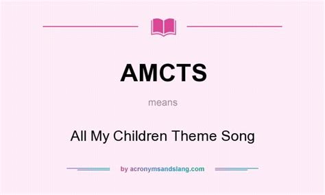 What does AMCTS mean? - Definition of AMCTS - AMCTS stands for All My ...