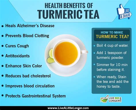 Amazing #benefits of #turmeric tea. | Turmeric tea benefits, Turmeric ...