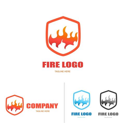 fire shield logo icon 4783260 Vector Art at Vecteezy