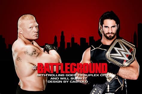 Seth Rollins vs Brock Lesnar Preview by Castolo on DeviantArt