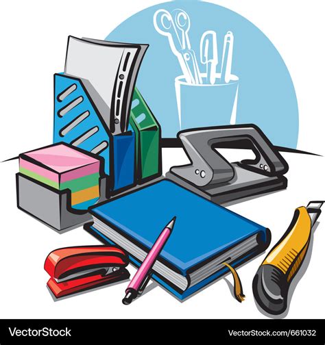 Stationery Royalty Free Vector Image - VectorStock