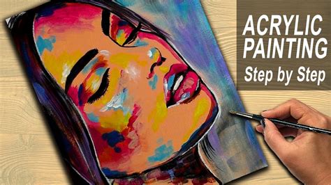 Abstract Face Painting Tutorial ~ "mosaic Portrait. Face Iii", Painting By Art Is | Bodaswasuas