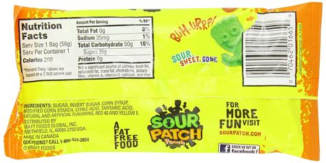 Sour Patch Kids Nutrition Facts – Besto Blog