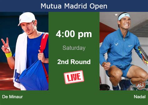 How to watch De Minaur vs. Nadal on live streaming in Madrid on ...