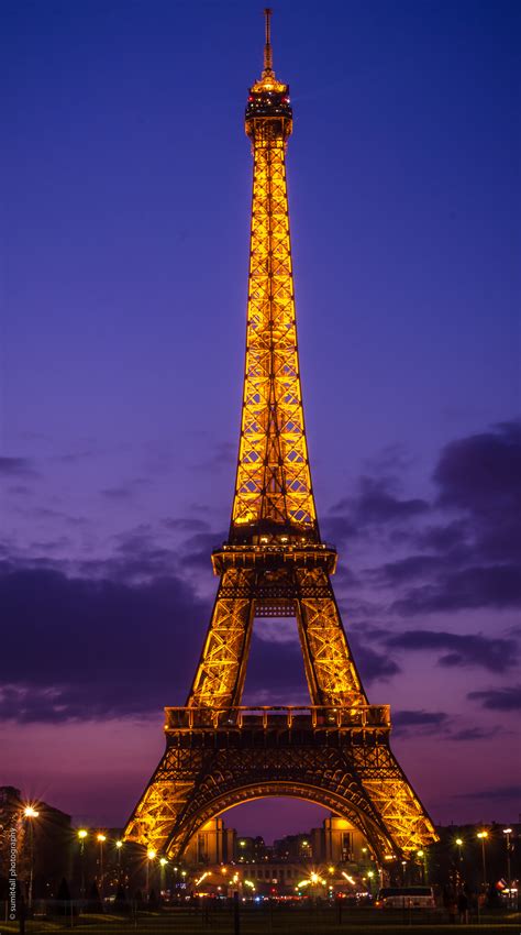 The Eiffel Tower and a Cloudy Sunset | Sumit4all Photography