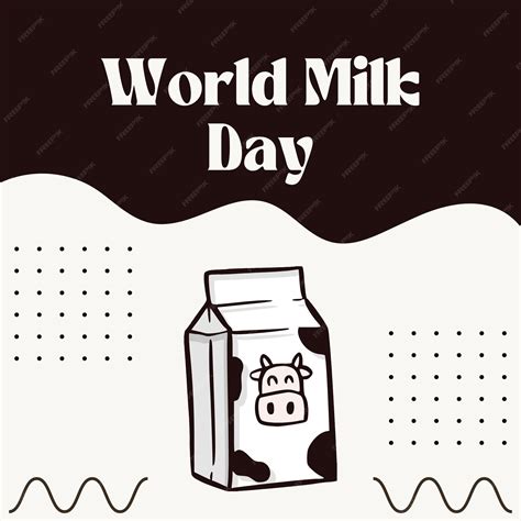 Premium Vector | A poster of World Milk Day