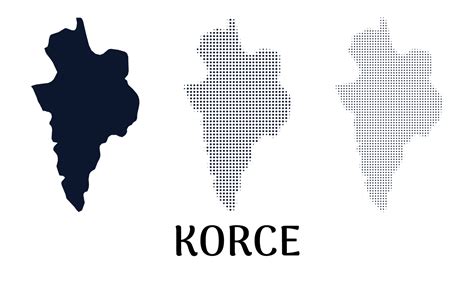 Korce Albania Map | Frebers