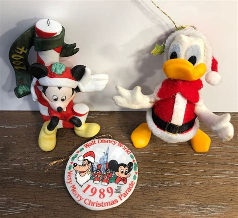 3 Vintage Disney Ornaments Vintage Felt Donald Duck 1994 | Etsy