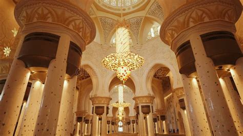 Grand Mosque Abu Dhabi Interior Stock Footage - Video of worship, masjid: 259967758