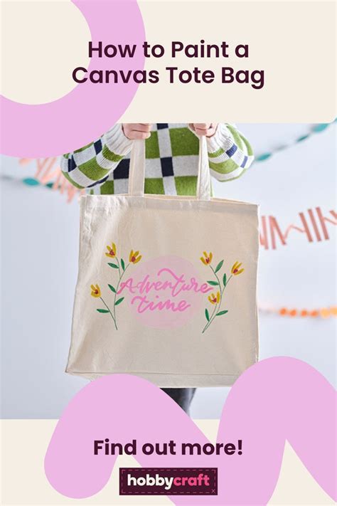 How to Paint a Canvas Tote Bag | Hobbycraft UK | Tote bag canvas design ...