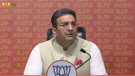 Press conference by BJP National Spokesperson Shri Gaurav Bhatia at ...