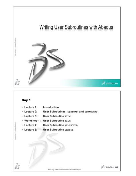 Writing User Subroutines with Abaqus - Simulia