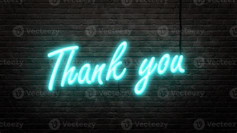 Thank you neon sign emblem in neon style on brick wall background 6879897 Stock Photo at Vecteezy