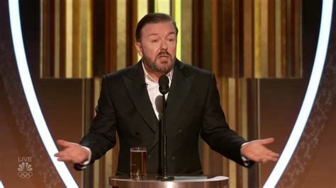 Ricky Gervais' Golden Globes opening monologue takes aim at Hollywood ...