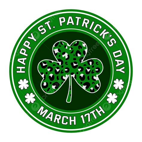 St Patricks Day Vector Art PNG, St Patrick S Day Logo Design, Leaves, St Patrick S Day Logo ...