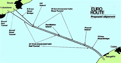 English Channel Tunnel Map - Share Map