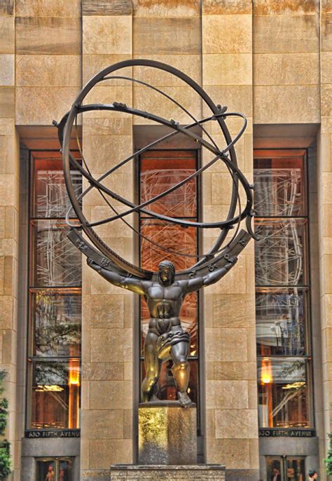 Atlas Bronze Statue At Rockefeller Center Photograph by Dan Sproul