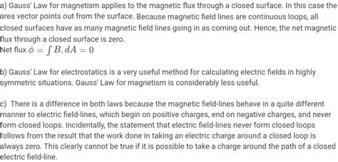 Explain the Gauss' law magnetic fields.