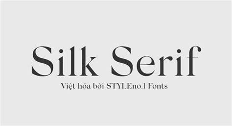 Silk Serif Font Free Download - Font XS