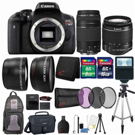 Canon Eos Rebel T6 Camera W/ 18-55mm & 75-300mm Lens + Canon Case + Accessories, 1 - Kroger