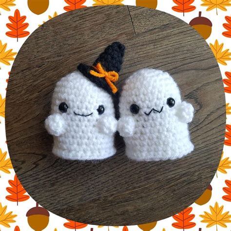 Free Spooky Ghost amigurumi pattern by Pixeled Peach - make a cute ghostie for Halloween ...