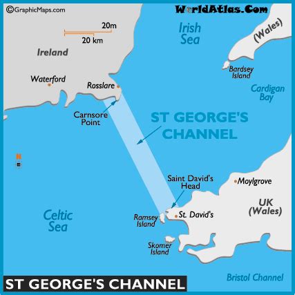 Map of St. George's Channel - St. George's Channel Map, Location Facts, St. George's Channel ...