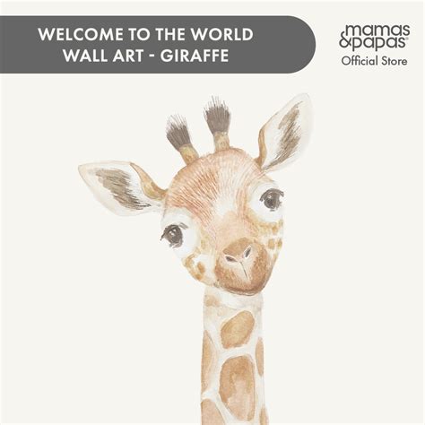 Welcome to the World Wall Art – Giraffe – Mamas & Papas