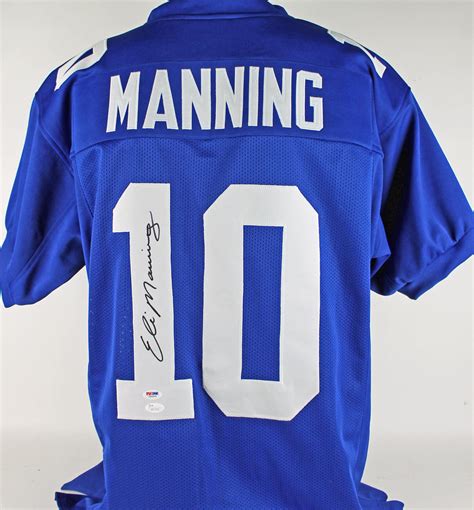 Lot Detail - Eli Manning Signed NY Giants Jersey (PSA/DNA)