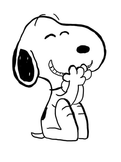 Snoopy Coloring Pages | Cute Cartoon Character