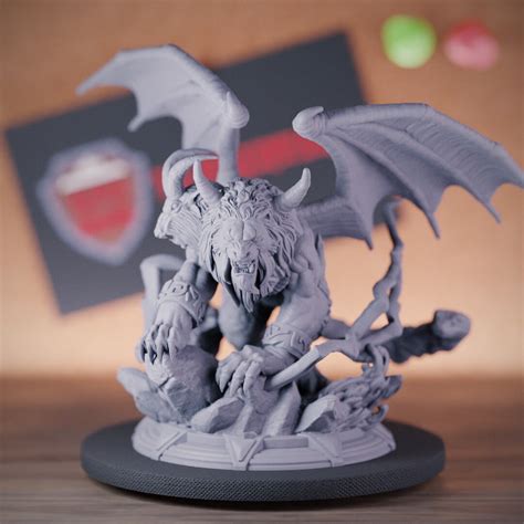 Chimera Manticore Miniature Dungeons and Dragons Mini RPG Tabletop Miniature Dnd Painting ...