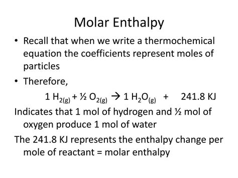 PPT - Molar Enthalpy PowerPoint Presentation, free download - ID:6624841