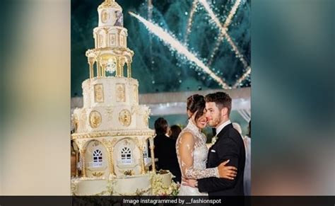 Priyanka Chopra And Nick Jonas' Exquisite Wedding Cake Was A Towering ...