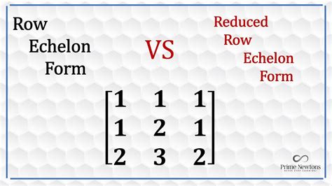 Row echelon form vs Reduced row echelon form - YouTube