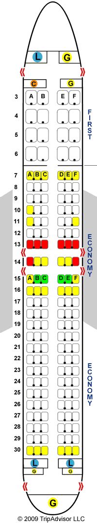 Seating Charts - Northwest Airways