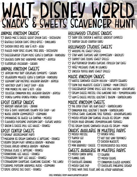 The Ultimate List of Walt Disney World Snacks and Sweets