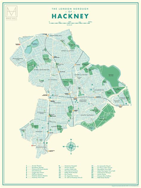 Concept design: A map of the London Borough of Hackney (2) | Images ...