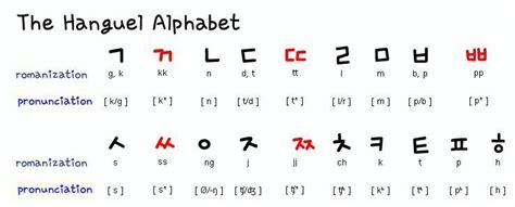 Korean words/Phrases - 한글 (Hangul)- Double Consonants | Korean words ...