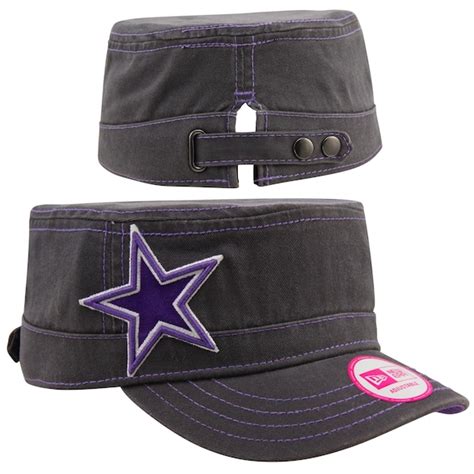 New Era Dallas Cowboys Women's Chic Cadet Military Hat - Gray/Pink - Fanatics.com