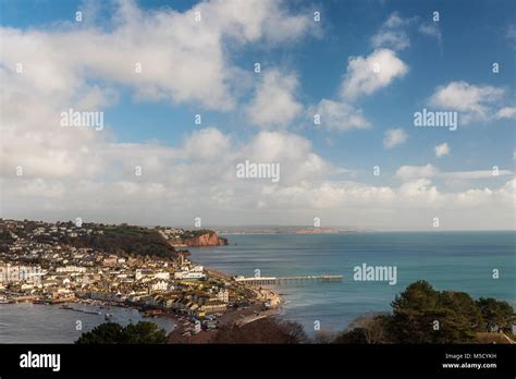 Teignmouth and its Grand Pier Stock Photo - Alamy