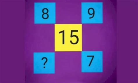 Missing Number Brain Teaser: Can you Find the Missing Number? - chashmak