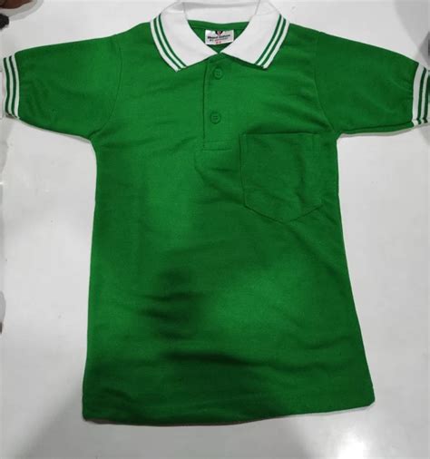 Half sleeves Boys School Uniform, Size : Medium, Color : Green - Gulshan Hosiery Works, Ludhiana ...