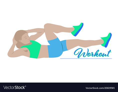 Cartoon woman working out Royalty Free Vector Image