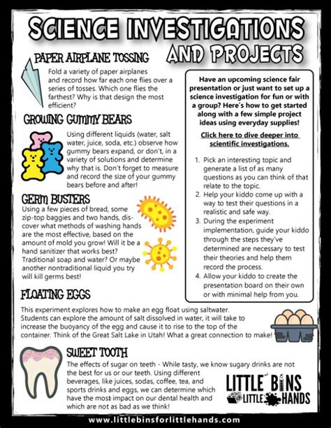 Science Fair Project Ideas with Teacher Tips