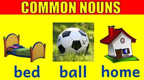 COMMON NOUNS FOR KIDS - Learn to Read with Dolch High Frequency Common Words (Nouns) - YouTube