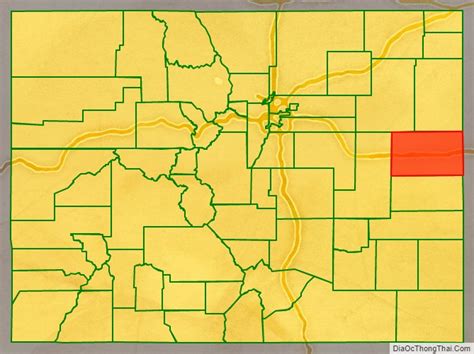 Map of Kit Carson County, Colorado