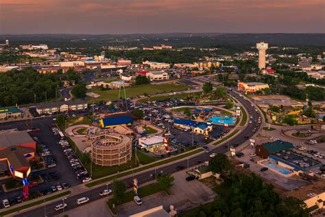 Branson Missouri: Aerial View of Branson Strip (by Branson Tracks)